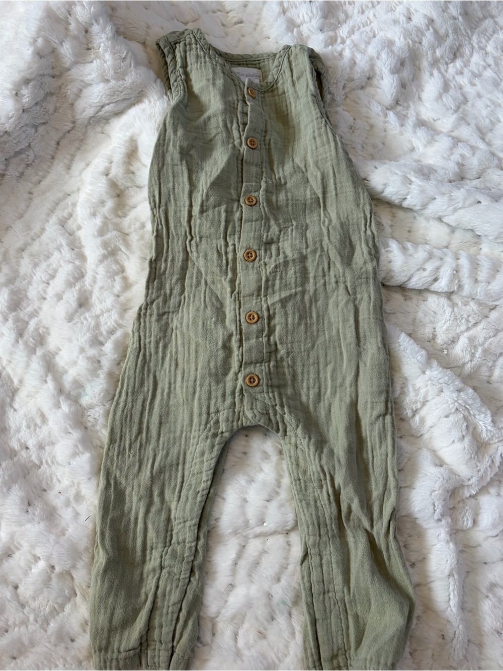 Little Planet by Carter’s Organic Baby Boy Romper Jumpsuit Sleeveless 18M Mauve